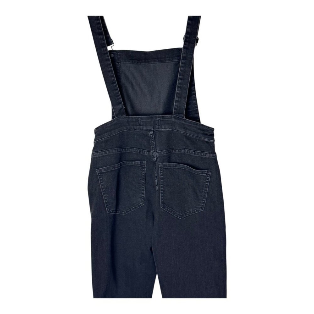 Madewell Overalls Women XS Washed Black Luna Denim Skinny Gothic Grunge‎ Outdoor - Picture 5 of 11